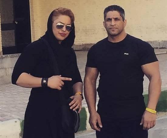 عکس شیرین نوبهاری و همسرش