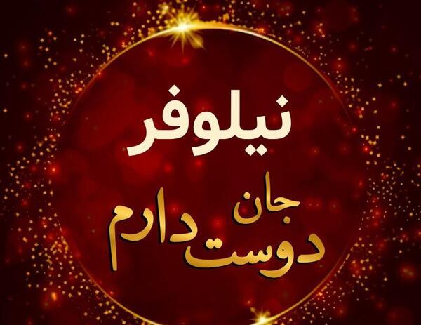 عکس نوشته اسمی نیلوفر