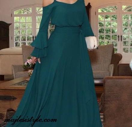 عکس لباس مجلسی حریر ژورژت زنانه