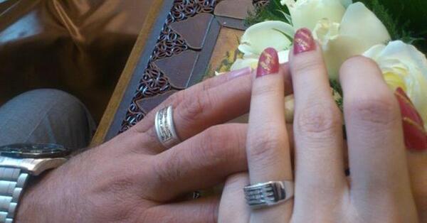 عکس حلقه ازدواج و دست