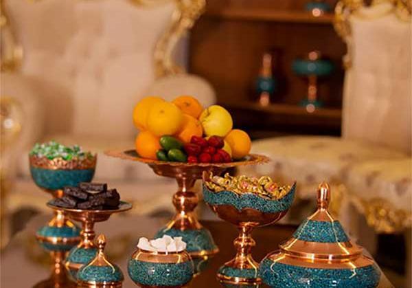 عکس تصاویر هفت سین با ظروف مسی