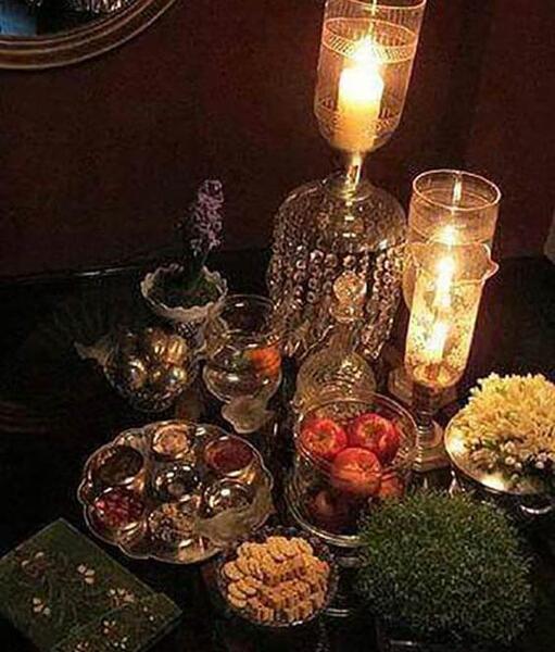 عکس تصاویر هفت سین با ظروف مسی