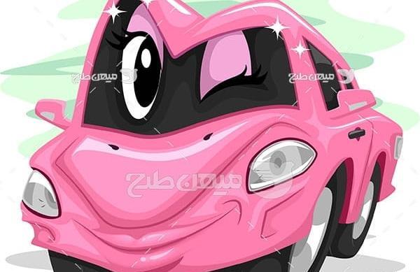 عکس ماشین صورتی