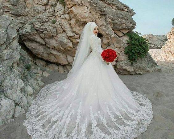 عکس لباس عروس شیک پف دار