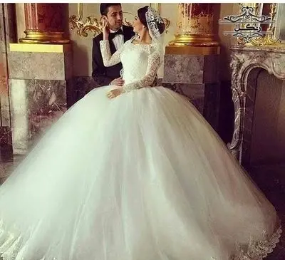 عکس لباس عروس شیک پف دار