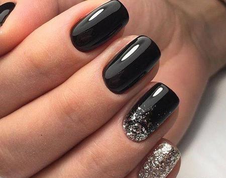 عکس ناخن ژلیش مشکی