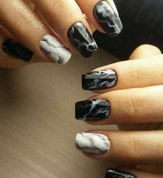 عکس ناخن ژلیش مشکی