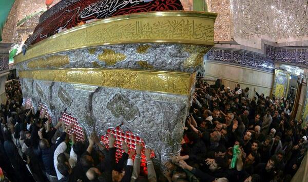 عکس از ضریح حرم امام حسین