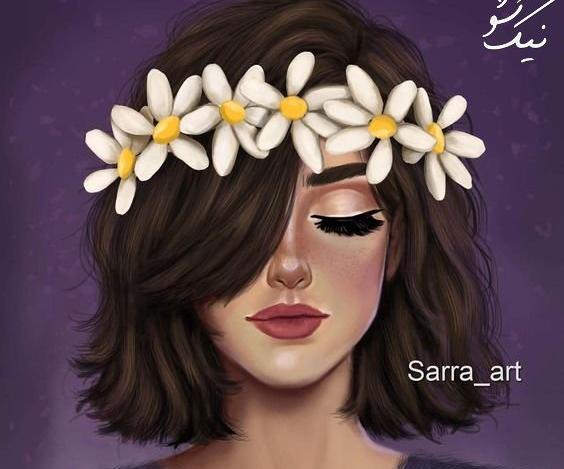 عکس دخترانه فانتزی مو کوتاه