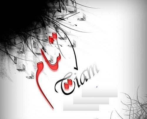 عکس نوشته های اسم تیام