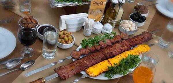 عکس چلو کباب تبریزی