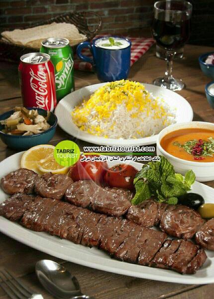 عکس چلو کباب تبریزی