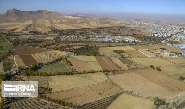 عکس هوایی زمین کشاورزی