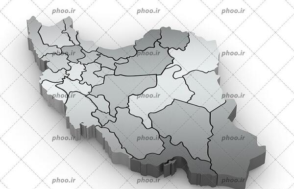 عکس نقشه ایران مشکی
