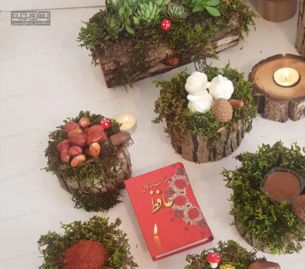 عکس سفره هفت سین با چوب