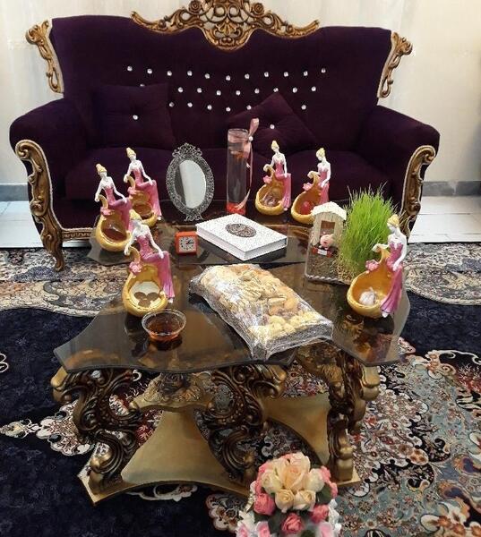 عکس سفره هفت سین با چوب