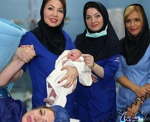 عکس نوزاد دختر نیوشا ضیغمی