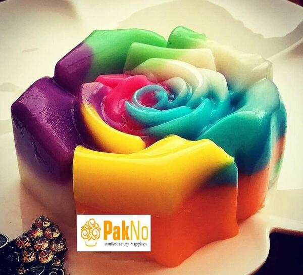 عکس ژله با قالب گل رز