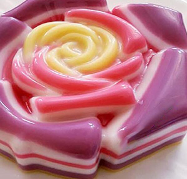 عکس ژله با قالب گل رز