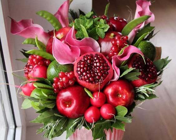 عکس دسته گل یلدایی
