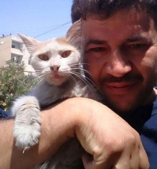عکس مرد گربه ای