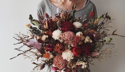 عکس ایده برای دسته گل های خشک شده