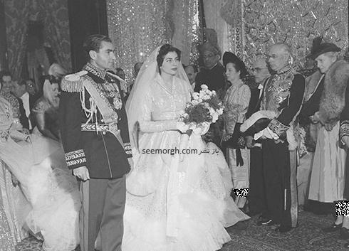عکس لباس عروس ثریا زن شاه