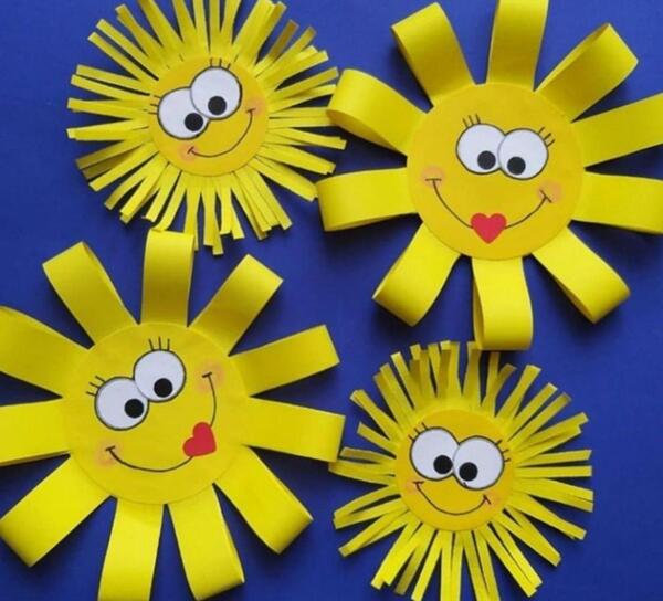 عکس ایده برای کاردستی خورشید