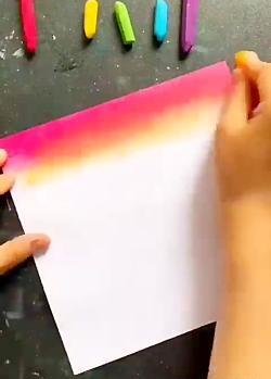 عکس ایده نقاشی با مداد شمعی