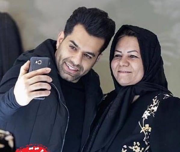 عکس رضا بهرام با همسرش