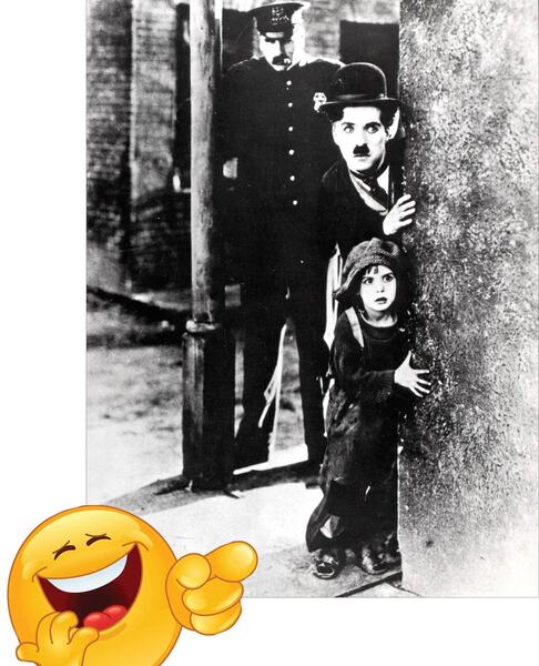 عکس خنده چارلی چاپلین
