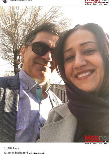 عکس فاطمه هاشمی همسرش مزدک