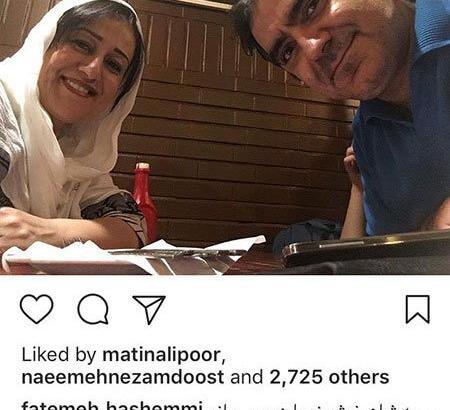 عکس فاطمه هاشمی همسرش مزدک