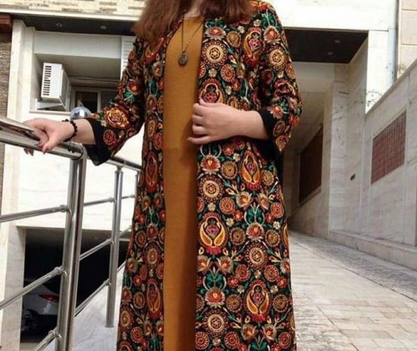 عکس مدل مانتو ضخیم گلدار