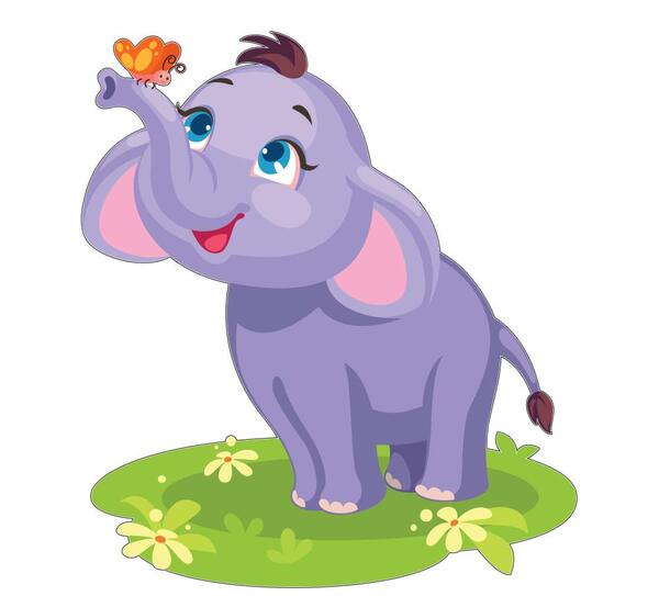 عکس بچه فیل کارتونی