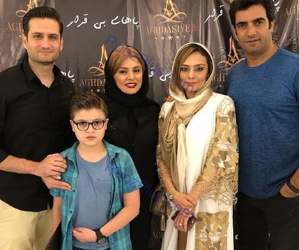 عکس سلنا امینی و همسرش و فرزندش