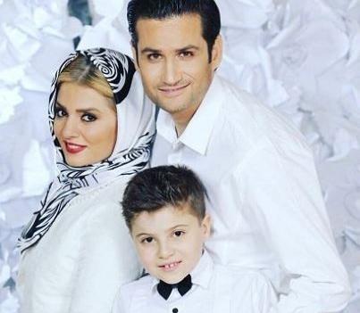عکس سلنا امینی و همسرش و فرزندش