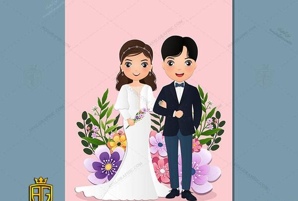 عکس عروس و داماد فانتزی