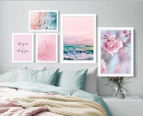 عکس ایده تابلو برای اتاق خواب