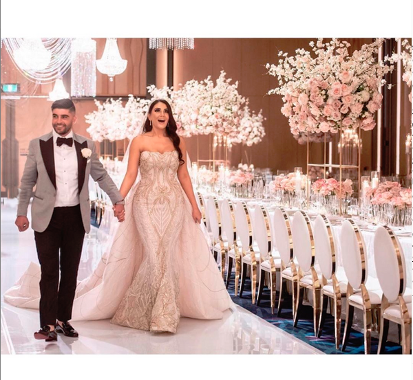 عکس عروس و داماد قد بلند