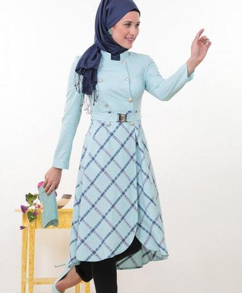 عکس مدل مانتو بلند زنانه جدید 95