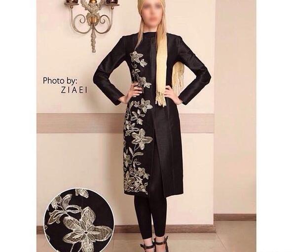عکس مدل مانتو بلند زنانه جدید 95