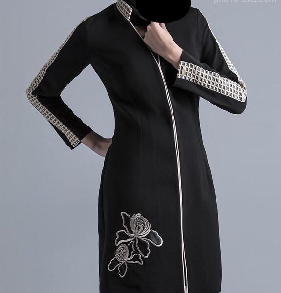 عکس مدل مانتو بلند زنانه جدید 95