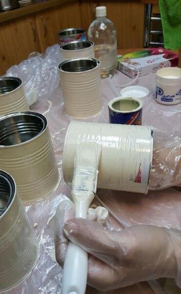 عکس ایده هایی با قوطی شیر خشک