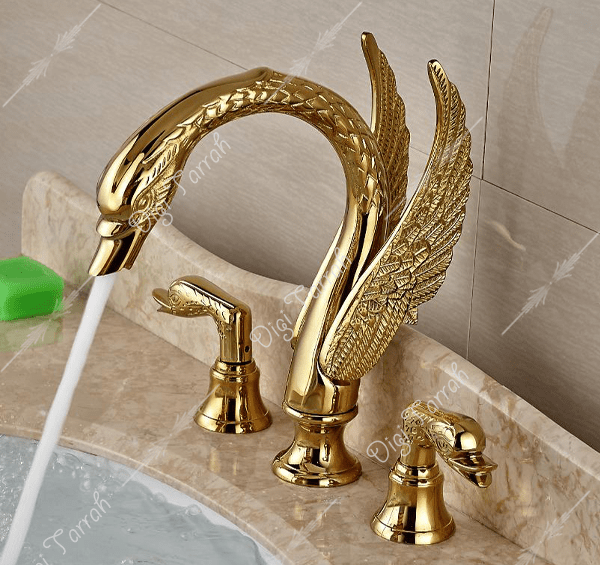 عکس شیر ظرفشویی طلایی
