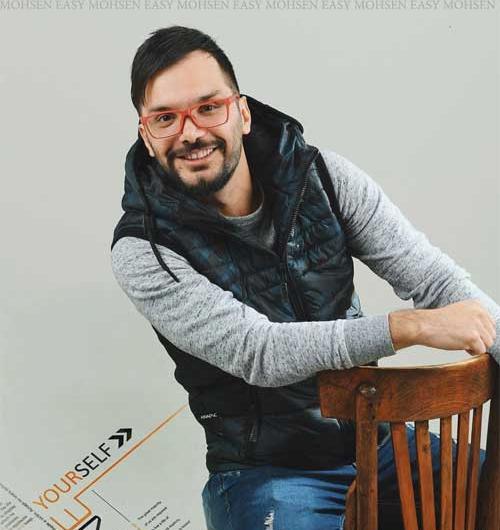 عکس محسن ایزی و همسرش