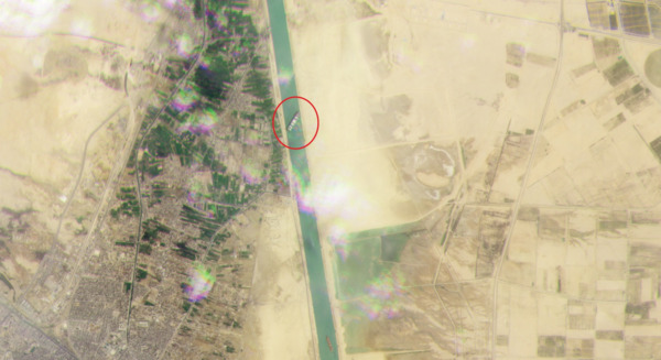 عکس هوایی کانال سوئز