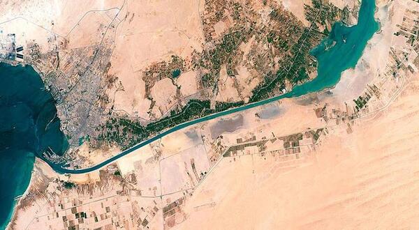 عکس هوایی کانال سوئز