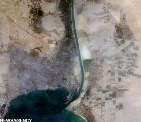 عکس هوایی کانال سوئز