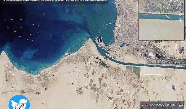 عکس هوایی کانال سوئز